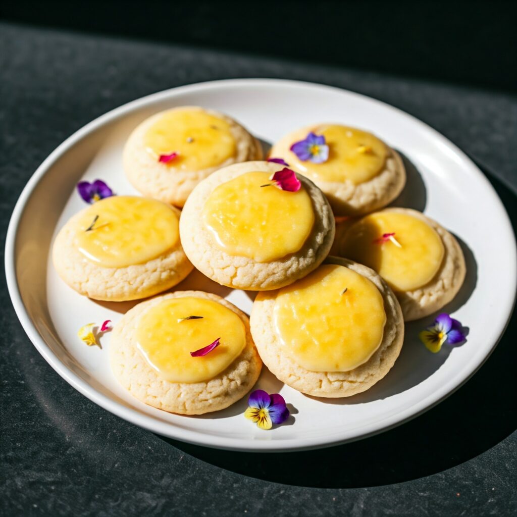 1. Floral Lemon Sugar Cookies