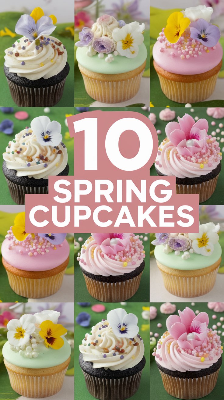 10 Spring Cupcakes