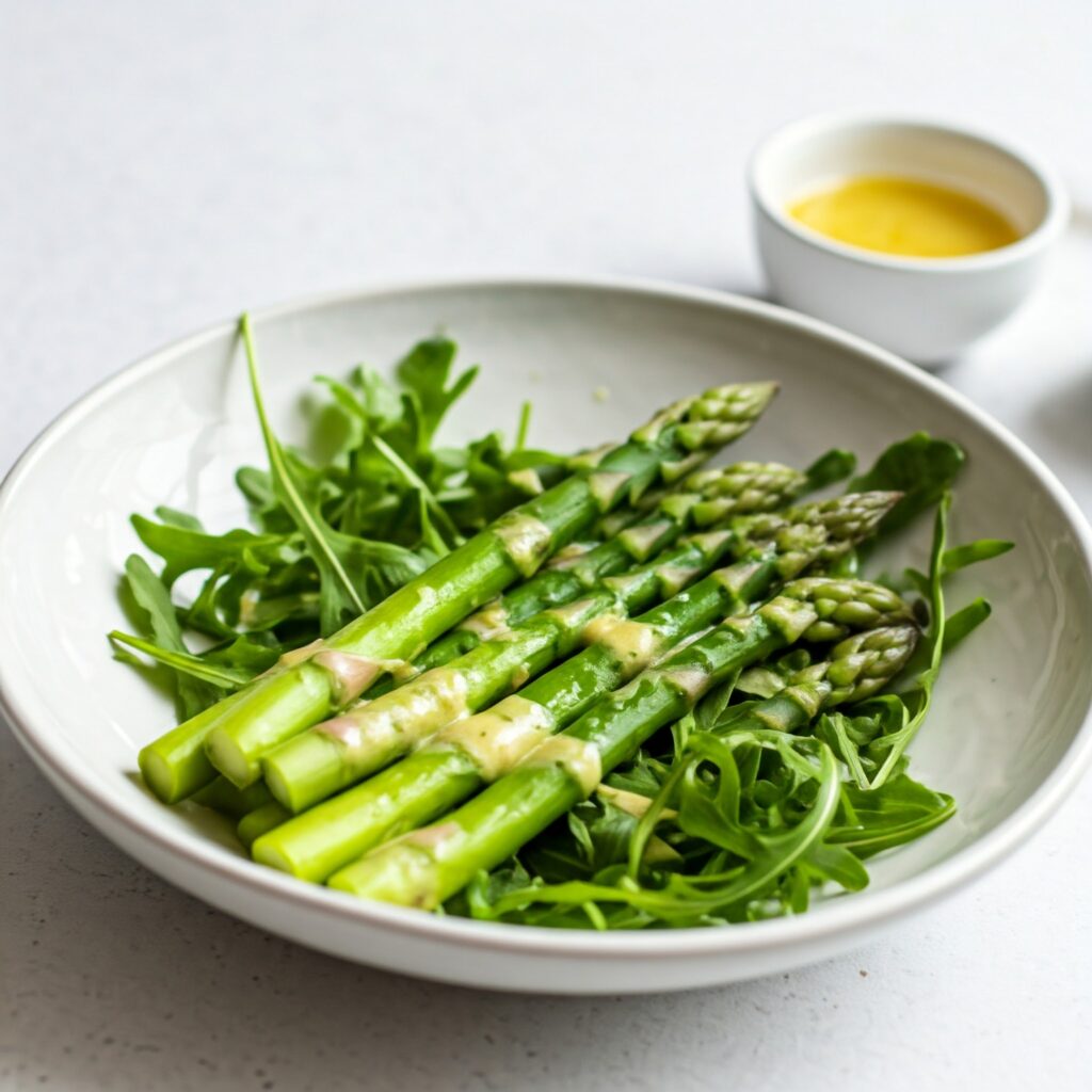 2. Asparagus and Arugula Salad with Lemon Vinaigrette