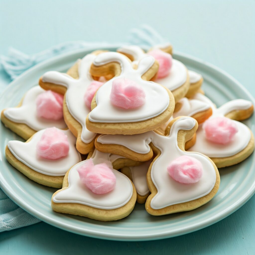 2. Bunny-Shaped Vanilla Cookies