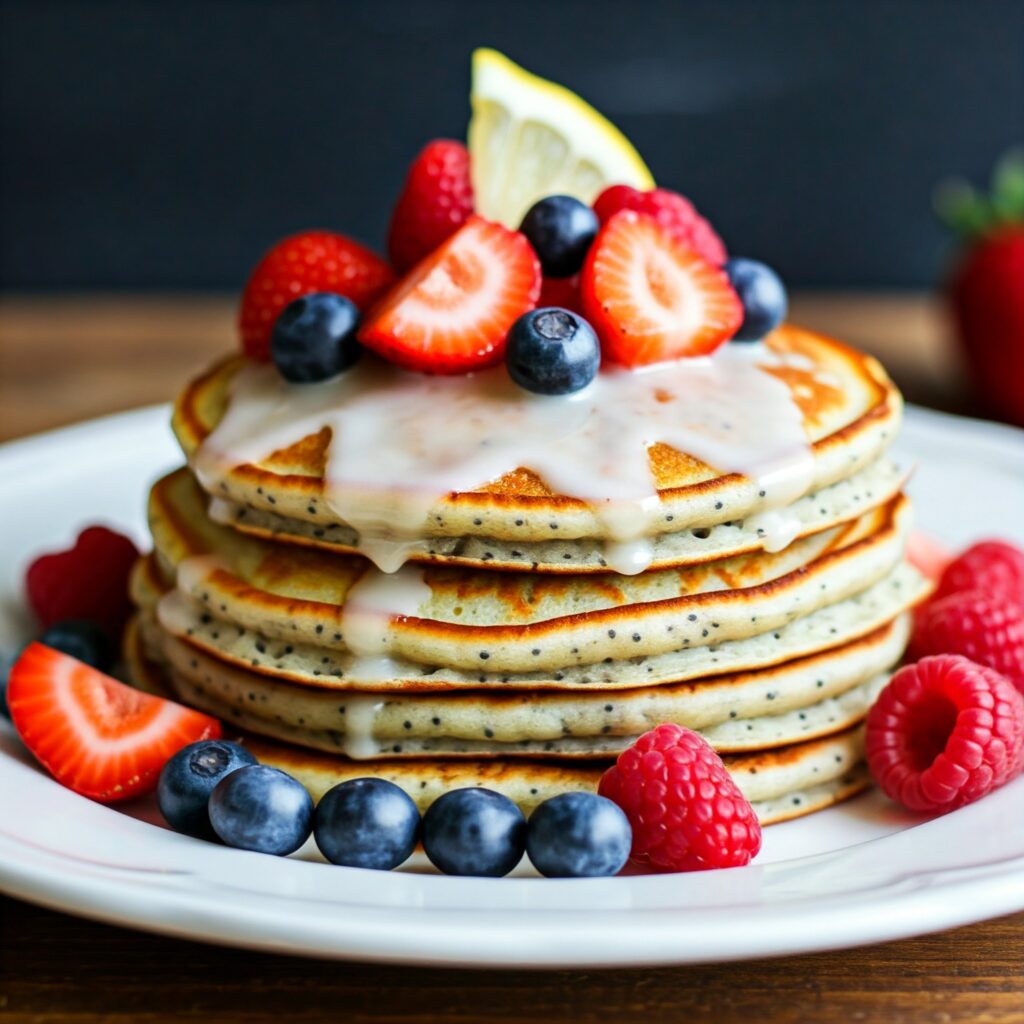 3. Lemon Poppy Seed Pancakes