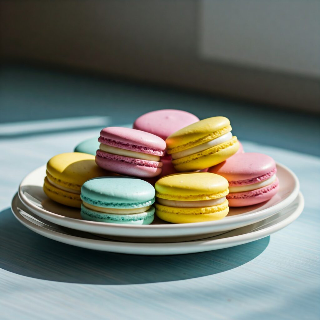 3. Pastel Macarons with Spring Fillings