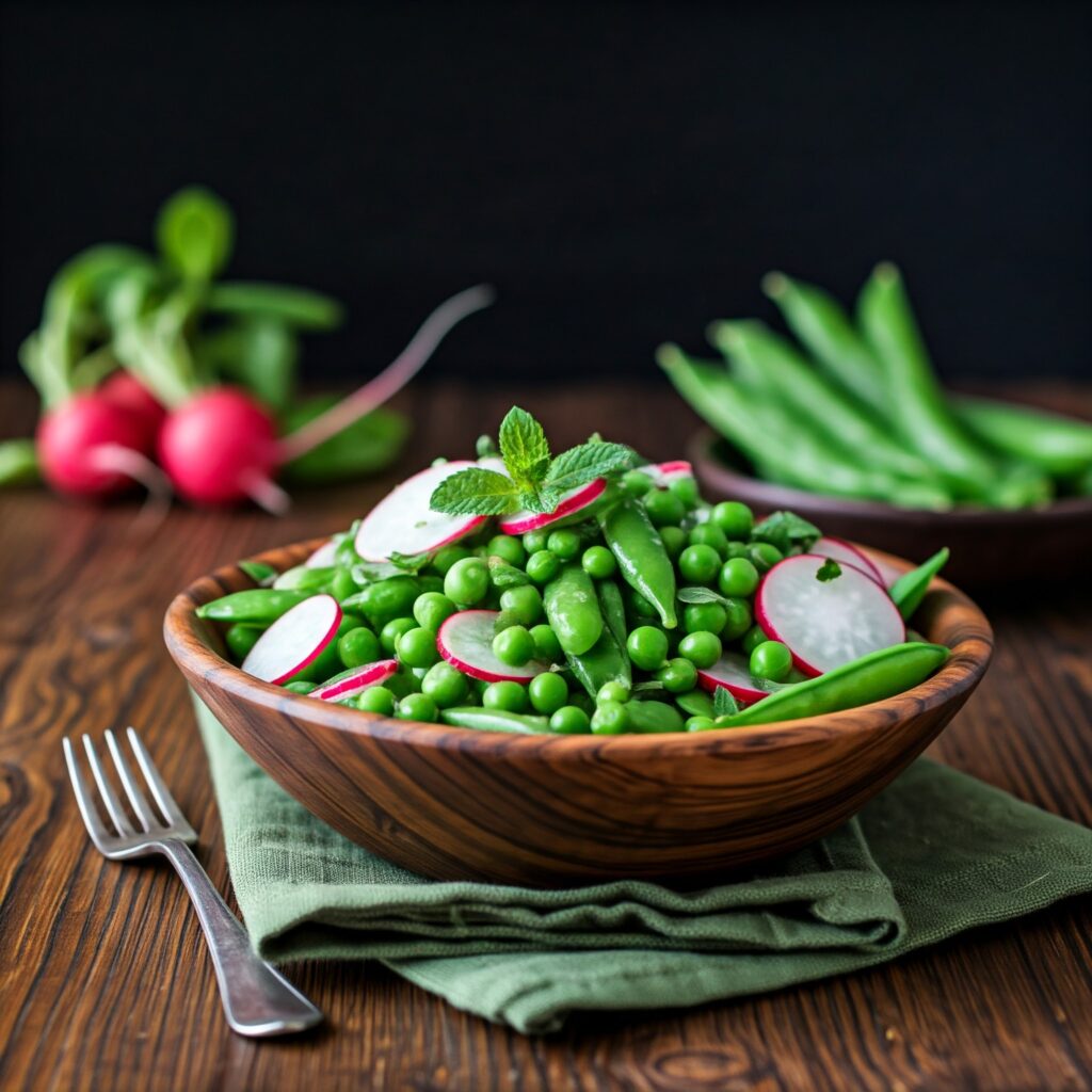 3. Spring Pea and Radish Salad with Mint