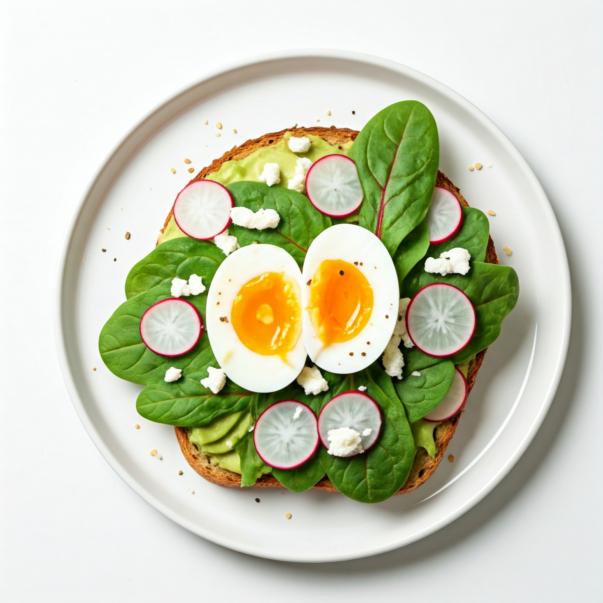 4. Avocado Toast with Spring Greens