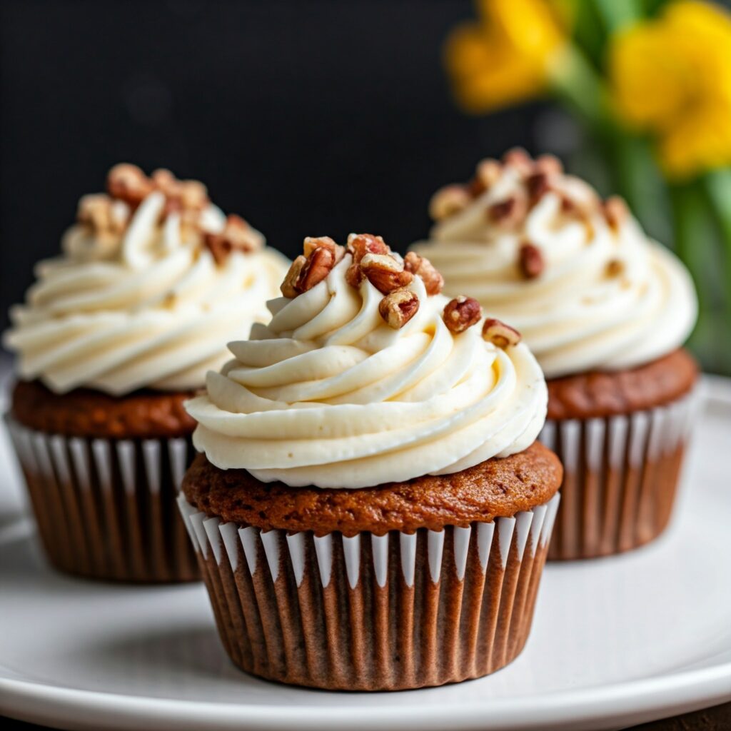 4. Carrot Cake Cupcakes with Cream Cheese Frosting