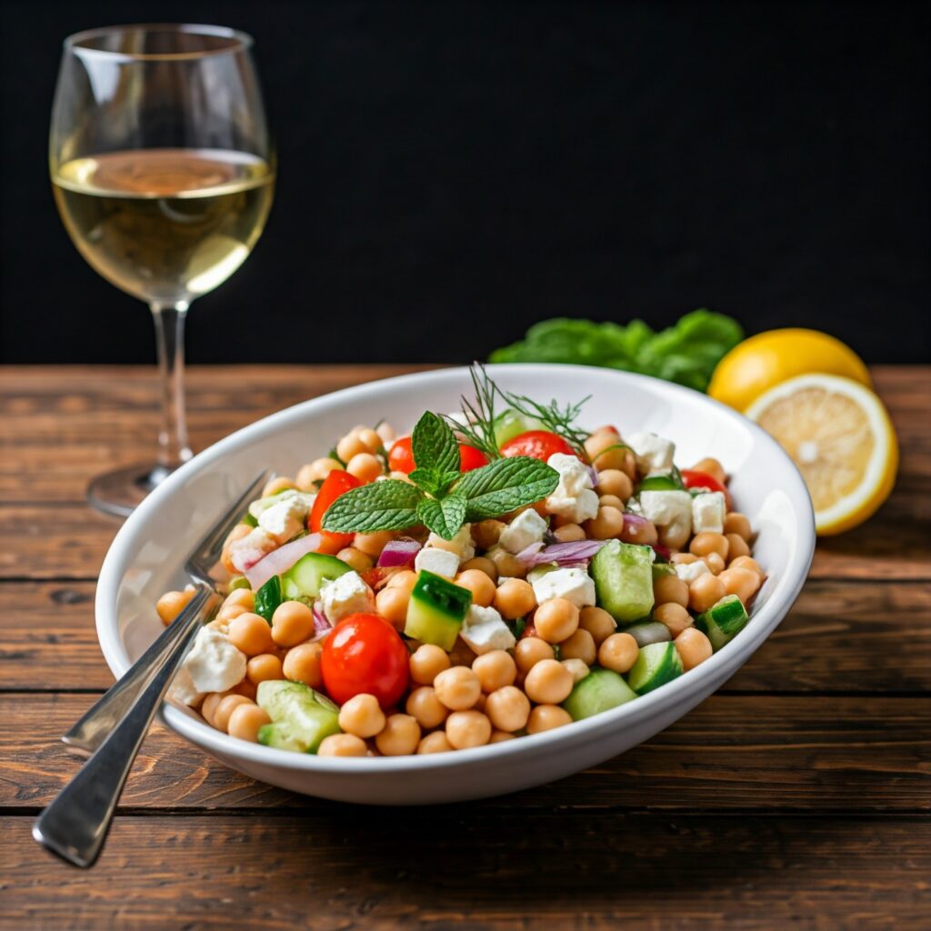 6. Mediterranean Chickpea Salad