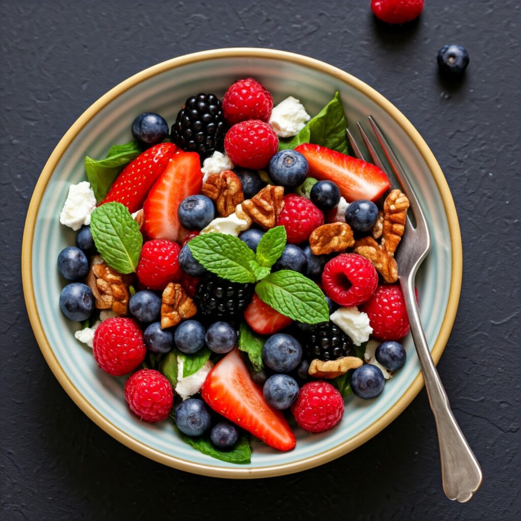 6. Spring Berry Salad with Mint