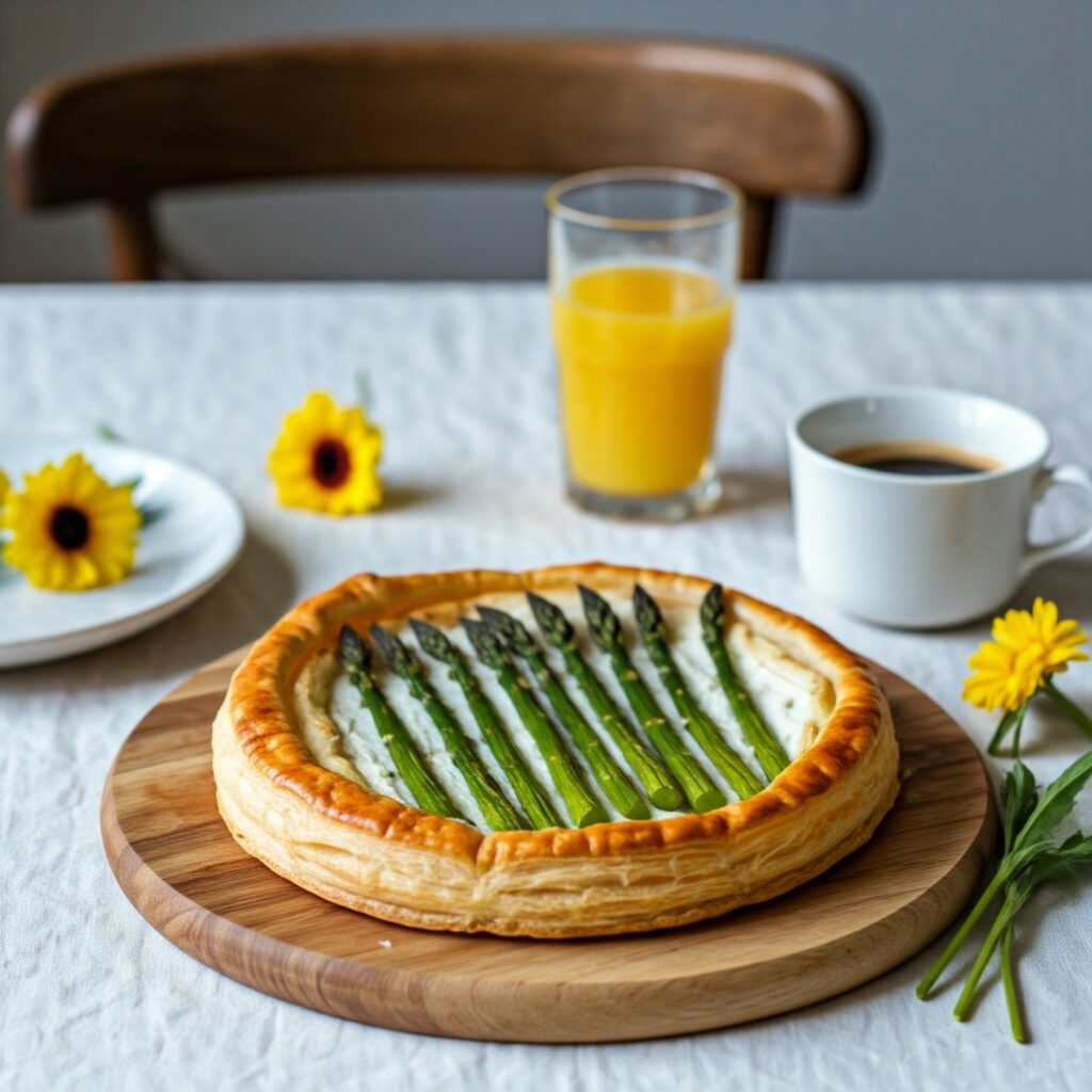 7. Asparagus Tart with Goat Cheese