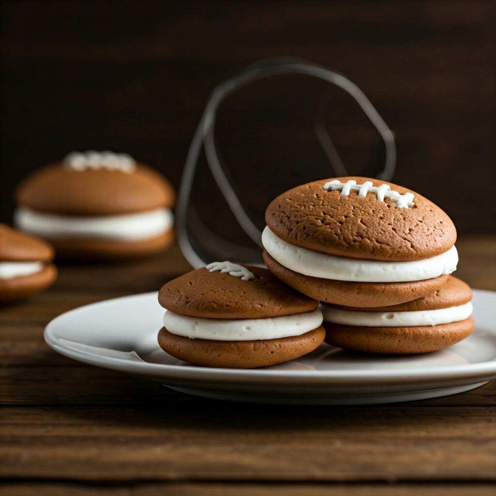 7. Football Whoopie Pies