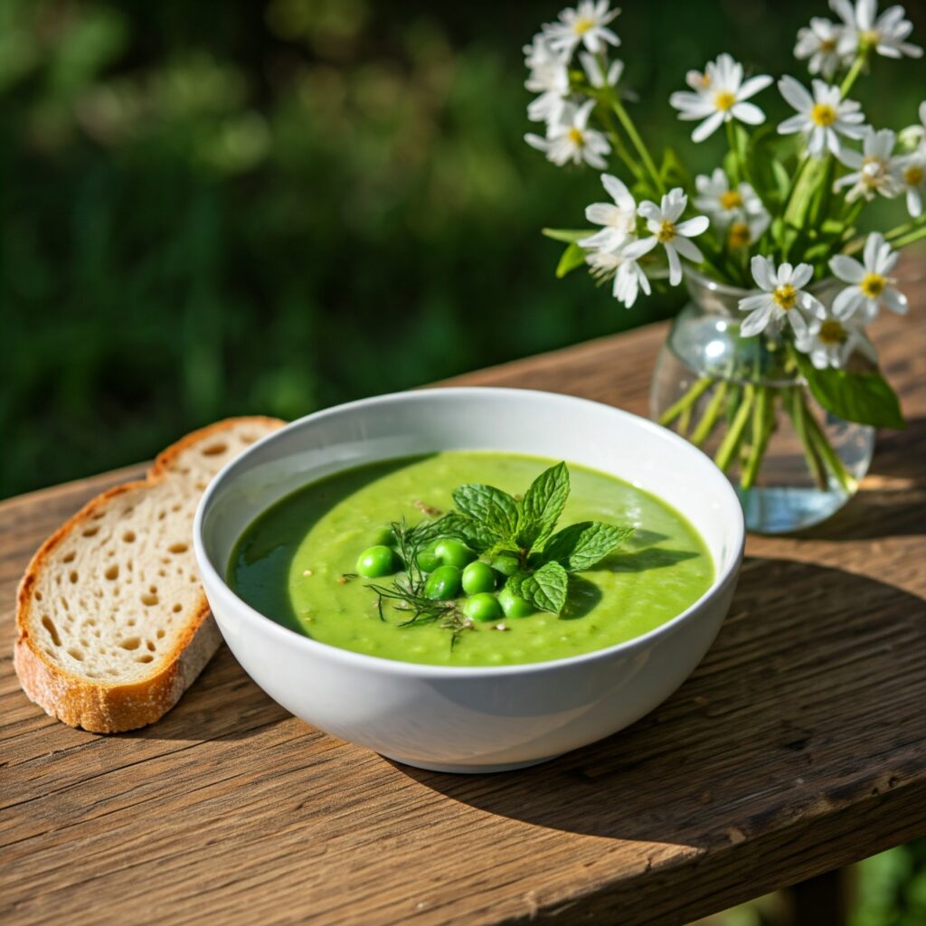 7. Spring Pea and Mint Soup