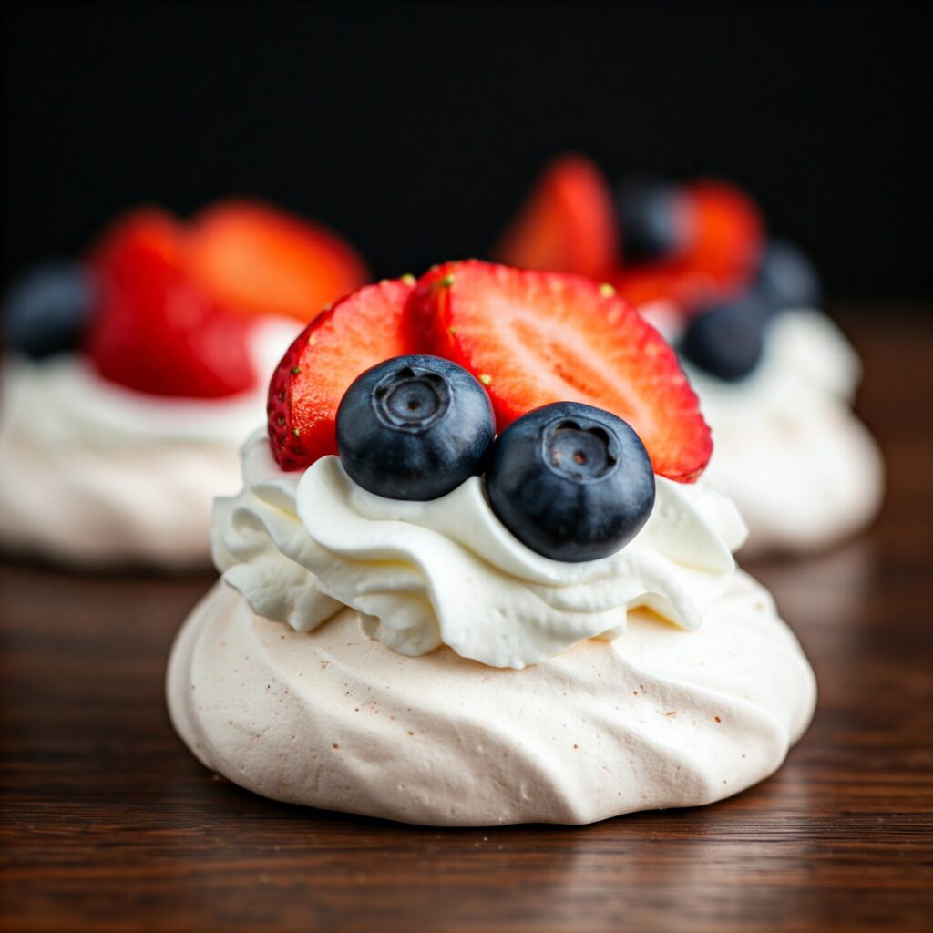 8. Mini Pavlovas with Fresh Fruit