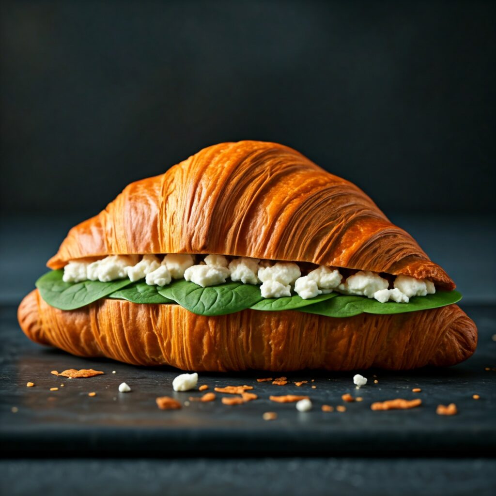 8. Spinach & Feta Stuffed Croissants