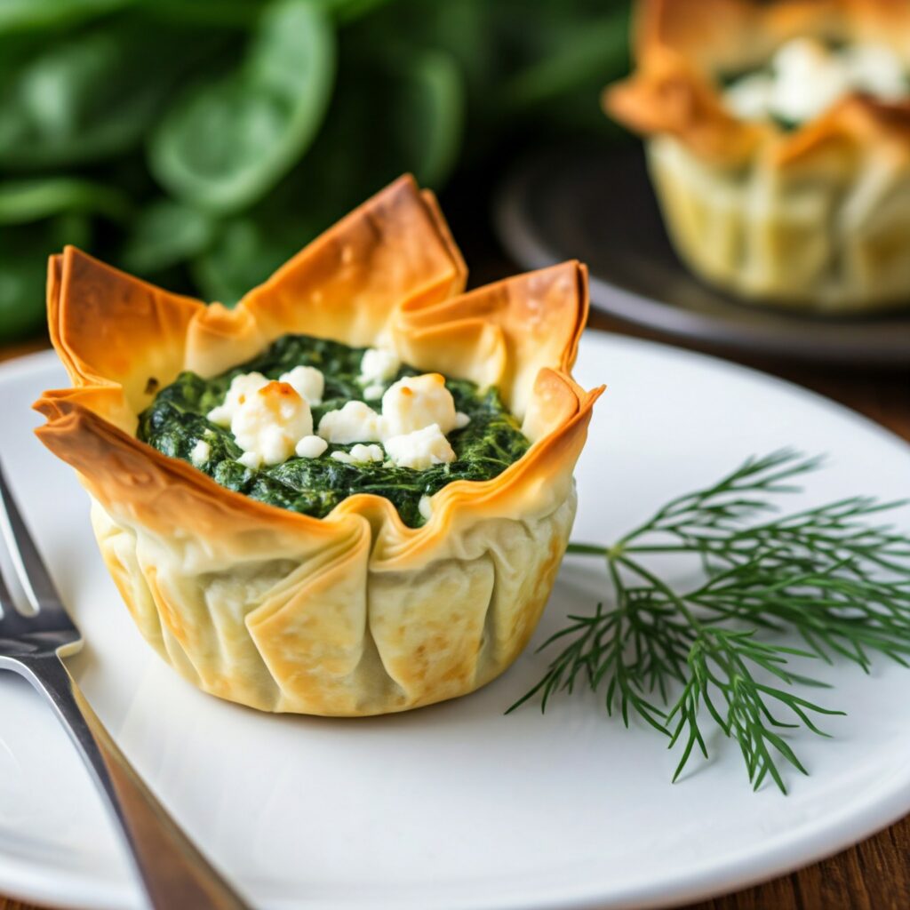 8. Spinach and Feta Phyllo Cups