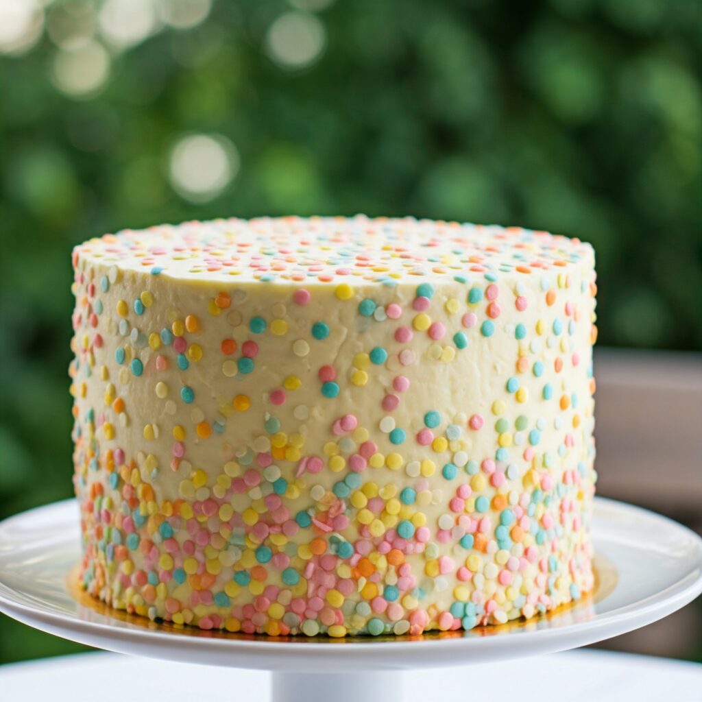 9. Funfetti Garden Party Cake