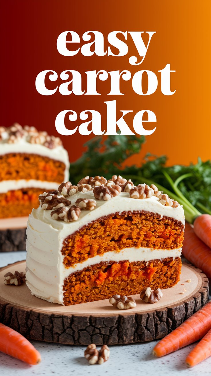 Easy Carrot Cake Recipe