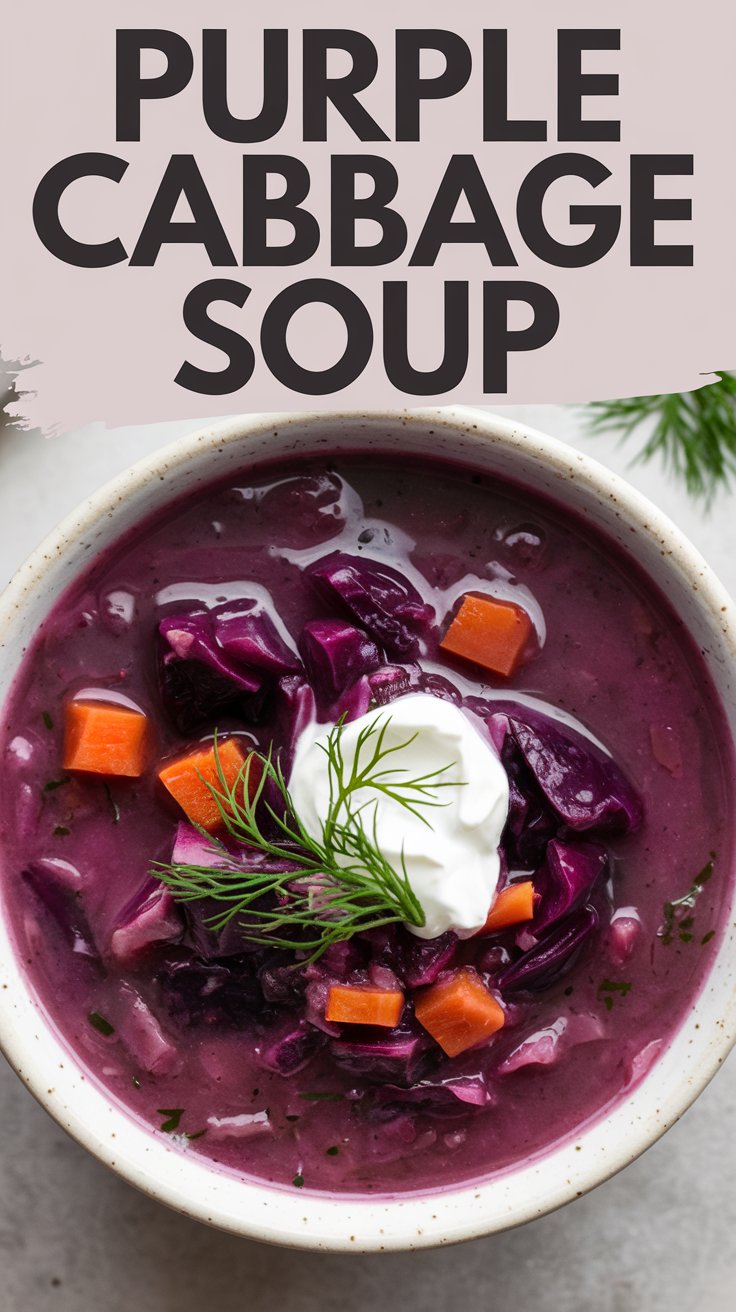 Healthy Purple Cabbage Soup Recipe