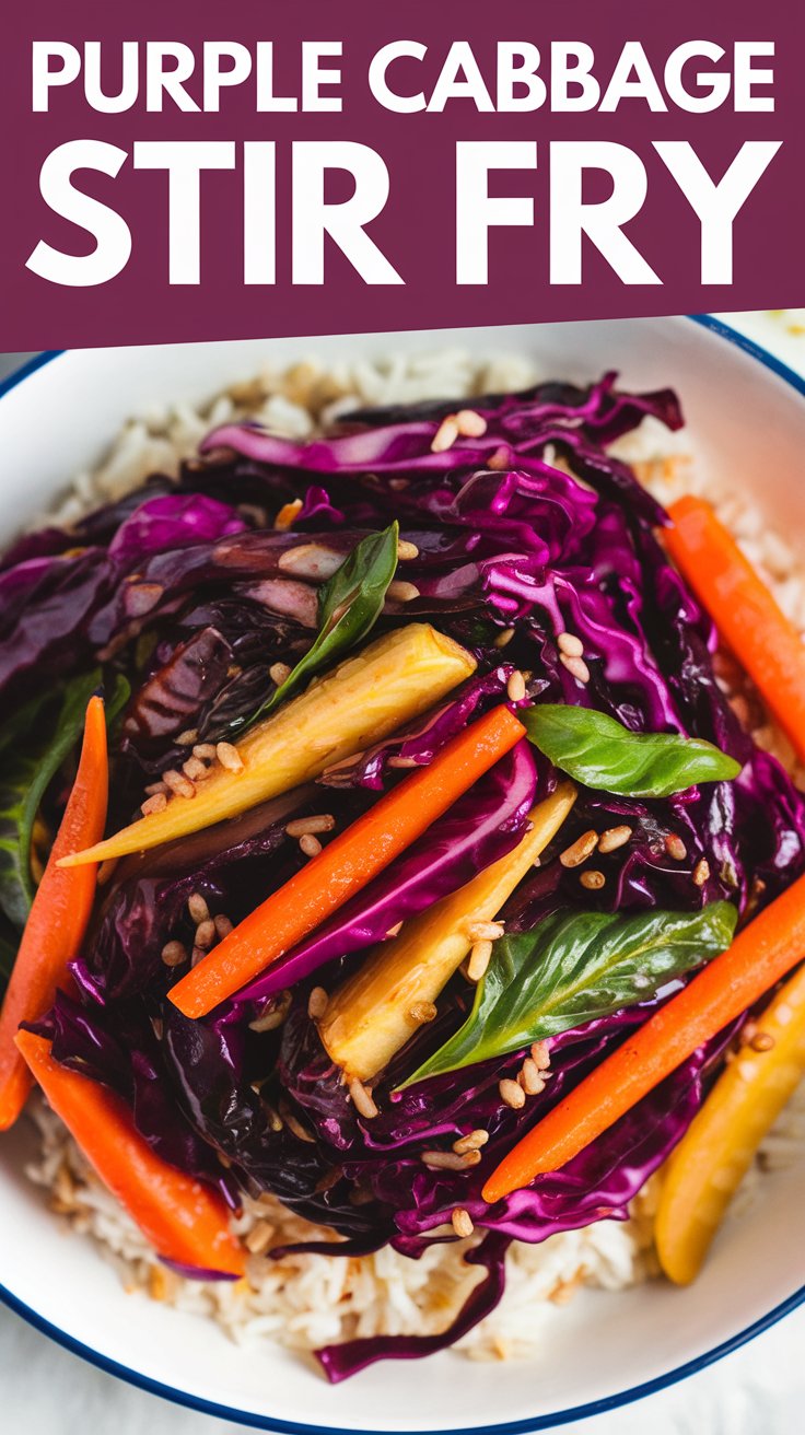 Purple Cabbage Stir Fry Recipe