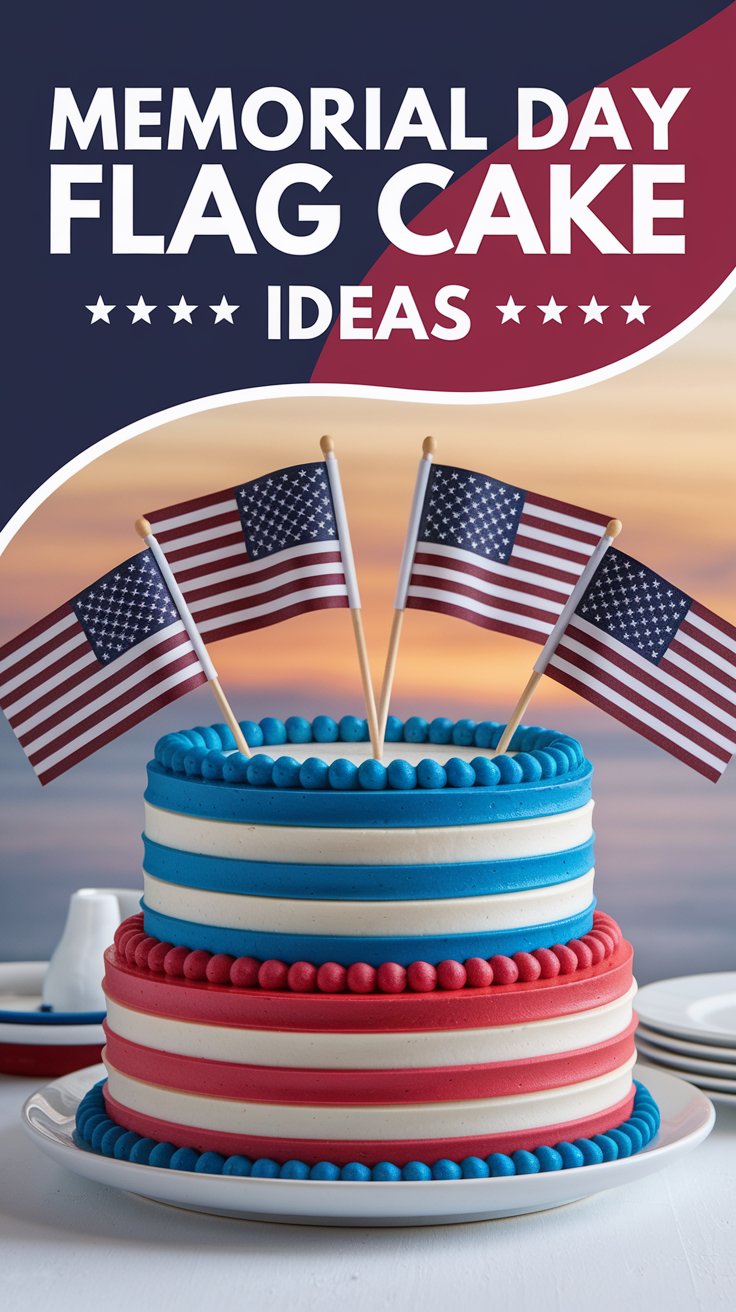 10 Stunning Memorial Day Flag Cake Ideas to Wow Your Guests